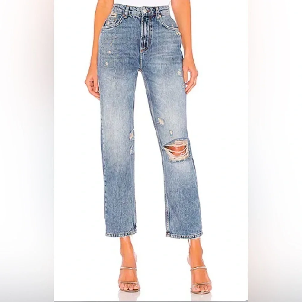 Free People Dakota Straight Leg Jeans SZ 28